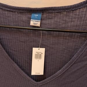Old Navy Luxe Ribbed V-Neck Top